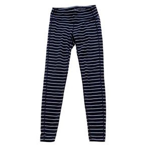 Athleta chaturanga black and grey striped tight